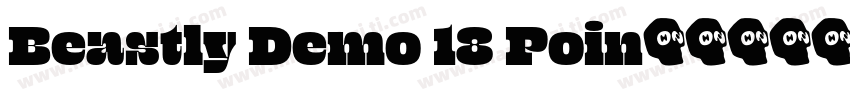 Beastly Demo 18 Poin字体转换